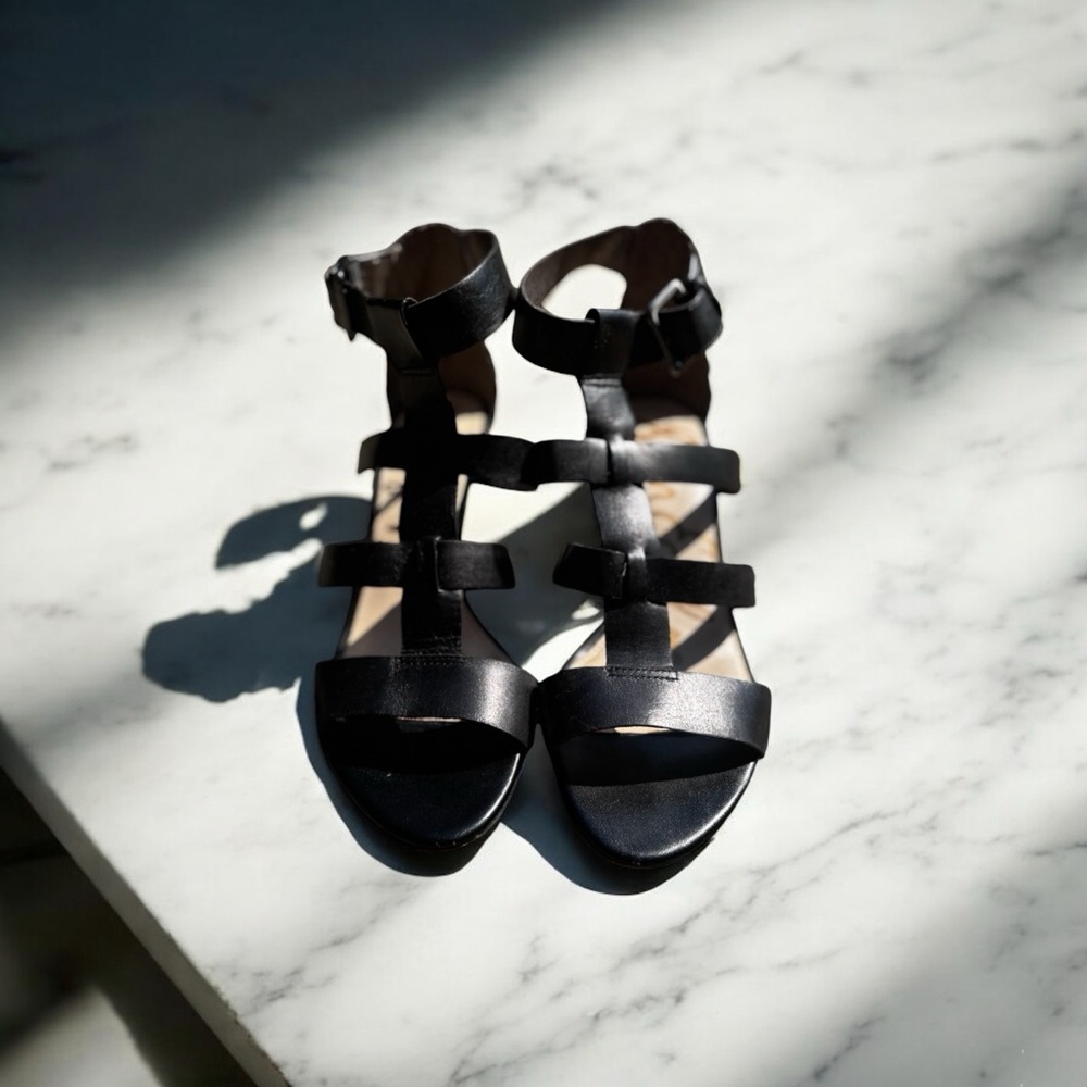 Sam Edelman Black Gladiator Sandals